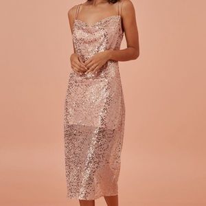 Urban Outfitters Finders Keepers Sequin Midi Dress